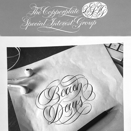 Copperplate Special Interest Group of Joy Daniels - Cover